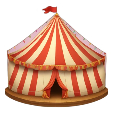 circus tent sticker