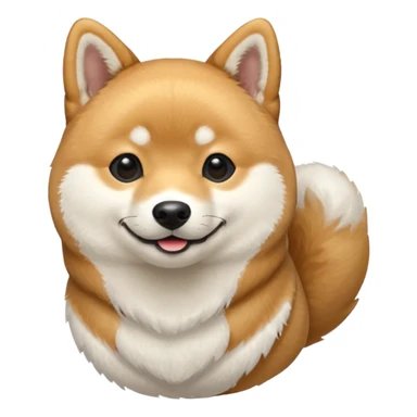 shiba inu side view smiling  sticker