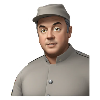 military boy in mirror sticker