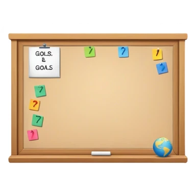 bulletin board reachable goals progress sticker