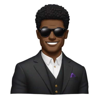 Lamar Jackson with sunglasses  sticker