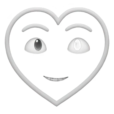 Heart outline sticker