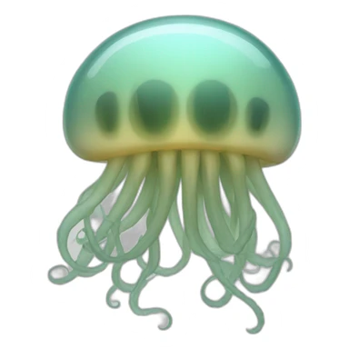 Méduse transparente sticker