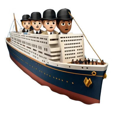 Make the Titanic sinking sticker