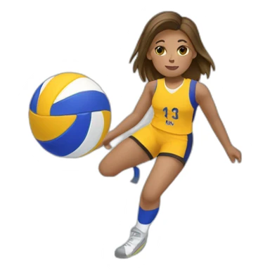 Handballeuse et handballeuse sticker