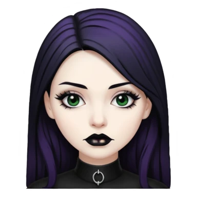 Raven goth sticker