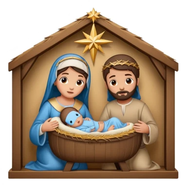 Pessebre Nadal nen jesús sticker