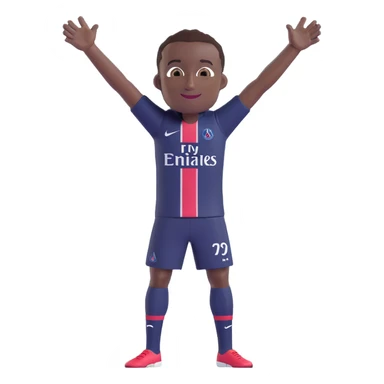 Blaise Matuidi in PSG uniform smiling arms wide sticker
