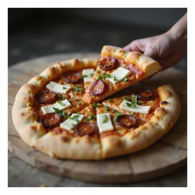 realistic slice of pizza sticker