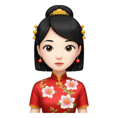 chinese alien, cheongsam
 sticker