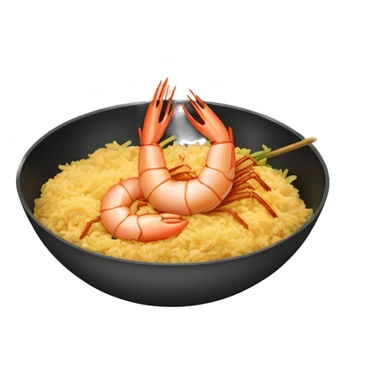 Shrimp frying rice  sticker