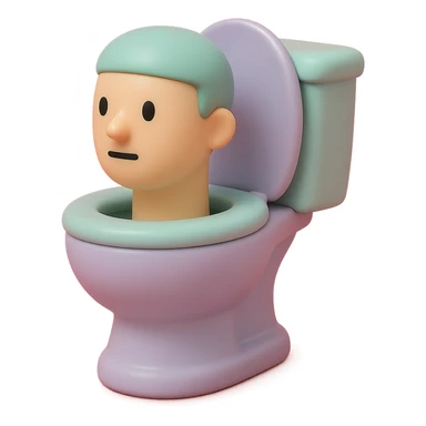 collectible toy look skibidi toilet sticker