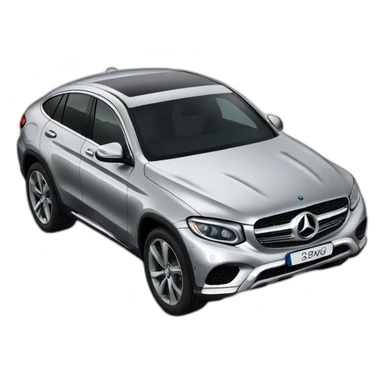 Silver glc 300 coupe sticker