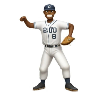 baseball pitcher on the pitching mound with long pants sticker