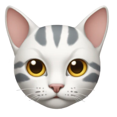 cat head with human limbs sticker