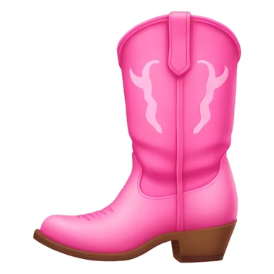 Pink cowgirl boots sticker