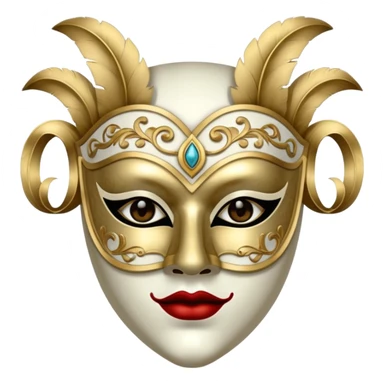 masked person venice bauta sticker