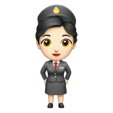 Asiana Airline's stewardess sticker