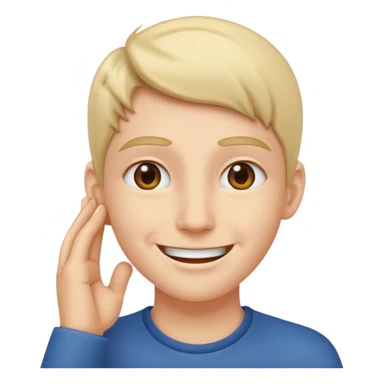 non sento (vantandoti) dito dietro orecchio sticker