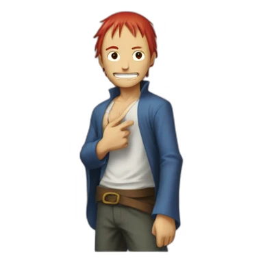 Guy-with-one-arm-like-shanks-from-onepiece sticker