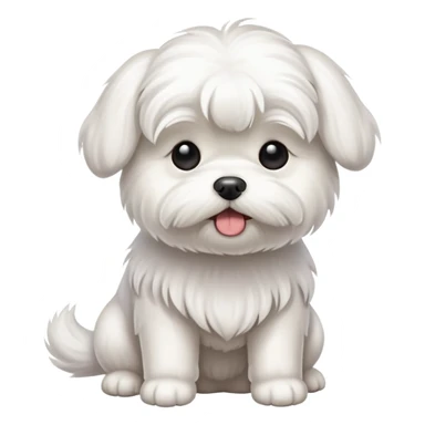 Cane maltese che fa cacca  sticker