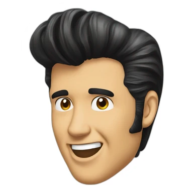 Elvis preslye riendo sticker