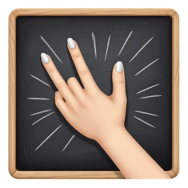 Nails scratching chalkboard sticker