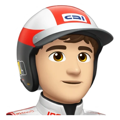 Charles Leclerc casque sticker