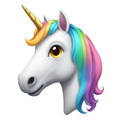 Colorful unicorn sticker