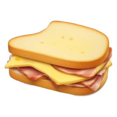 Sandwich de jamón y queso tostado  sticker
