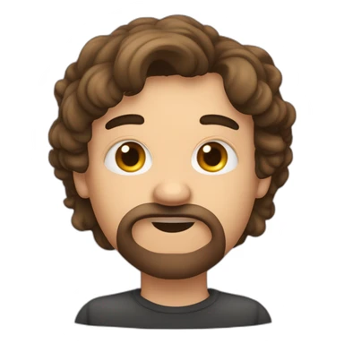 Ojos grandes. Nariz recta, labios gruesos, cabello corto con entradas, piel color blanco, sin bigote, dientes lindos, cejas pobladas sticker