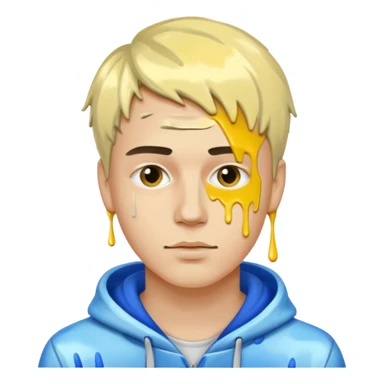 Joven blanco de drip sticker