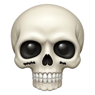 Un crâne qui dit des mot interdit sticker