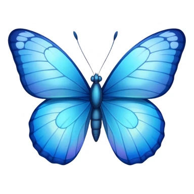 blue butterfly small sticker