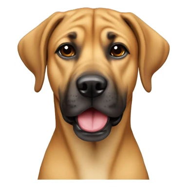 Black mouth cur dog sticker