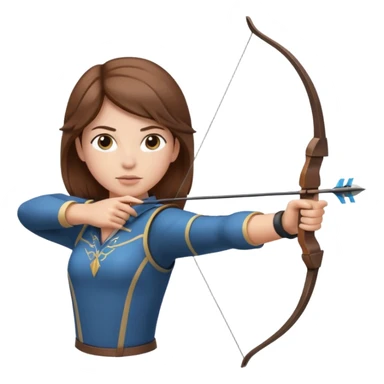un archer  une cible sticker