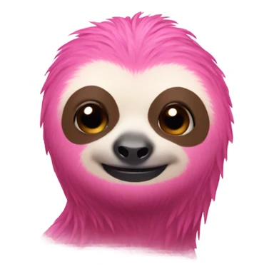 Pink sloth  sticker