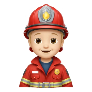 baby fireman sticker