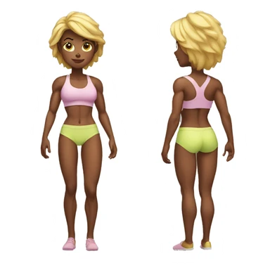 Muscular woman sticker