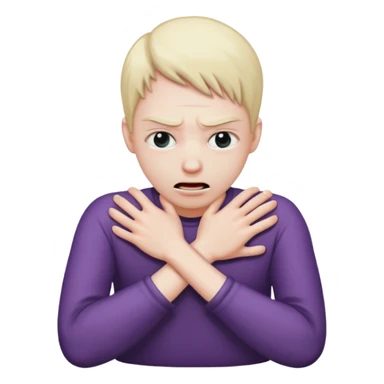 strangling self sticker