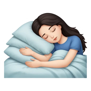 Chica dormida  sticker