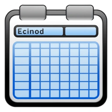 A UI icon for a spreadsheet, flat design, sharp black lines, minimalist, high contrast, isolated on white. sticker