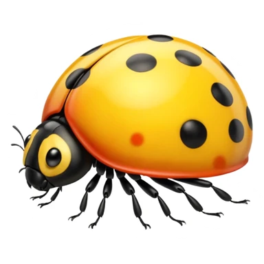 yellow ladybug sticker