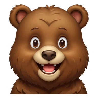 un ours très joyeux sticker