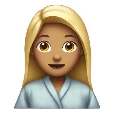 Girl in housecoat sticker