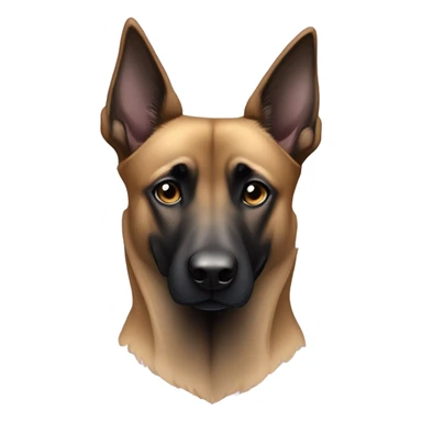 pastel violet malinois artist sticker
