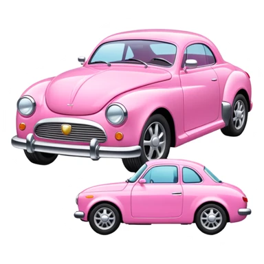 Pink car sticker