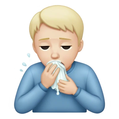 vomiting emoji conbined with drooling emoji sticker