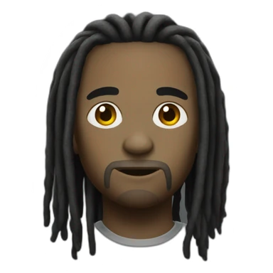 Dreadlocks noir sticker