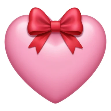 A pink heart with bow sticker